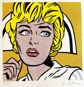 Roy Lichtenstein Lithograph COA Original Signed (1 of 10)