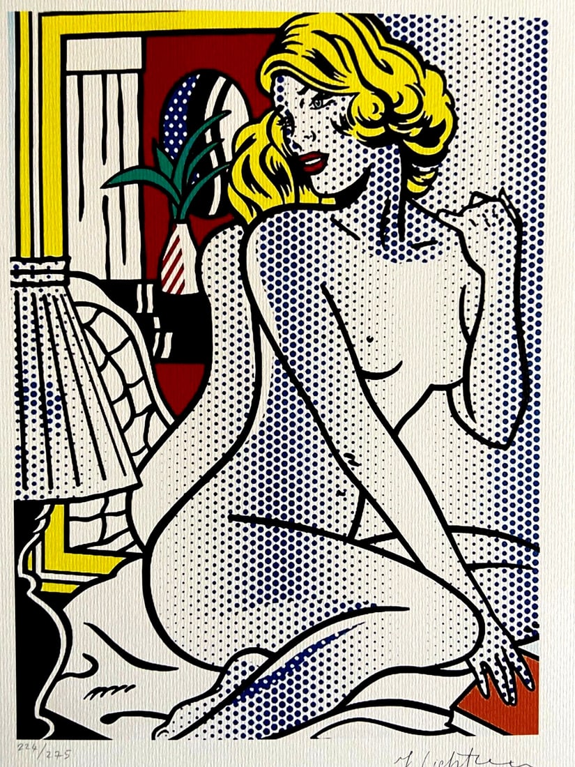 Roy Lichtenstein Lithograph COA Original Signed (1 of 9)
