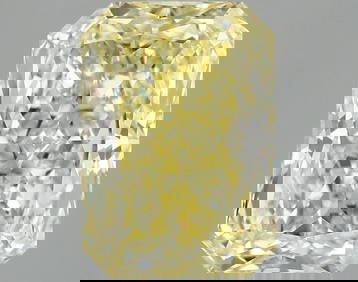 RADIANT 3.05ct Fancy Vivid Yellow VS1 - Loose Lab (1 of 1)