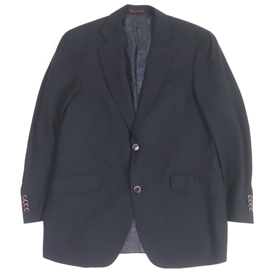 Etro Tailored Jacket Outer: 100% Cashmere, Sleeve: Brand: ETRO Item: tailored jacket Gender: mens Color: Navy Material: Outer: 100% cashmere Sleeve lining: 60% acetate Sleeve lining: 40% rayon Lining: 100% rayon Accessories: None Notation Size: 50 Siz