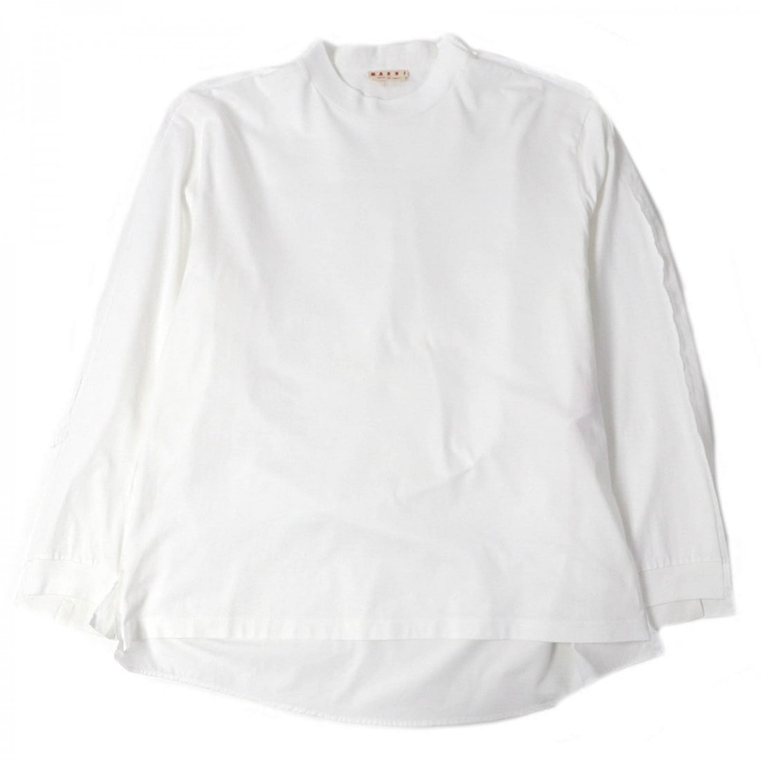 Marni Cut Humu0278Qx Main: 100% Cotton White Mens: Brand: MARNI Item: Cut Gender: mens Color: white Material: Main: 100% cotton Accessories: None Notation Size: 50 Size: cm (approx.): Shoulder width: 56 Dress length: 84 Width: 63 Sleeve Length: 65 inc