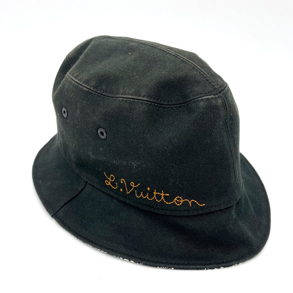Louis Vuitton Hat Mp2947 Cotton Black Bonnet Distorted Damier Mens 60: Brand: LOUIS VUITTON Item: hat Model: Bonnet Distorted Damier Gender: mens Color: black Material: cotton Accessories: None Notation Size: 60 Product Disclaimer: Minor wear from age or display may be p