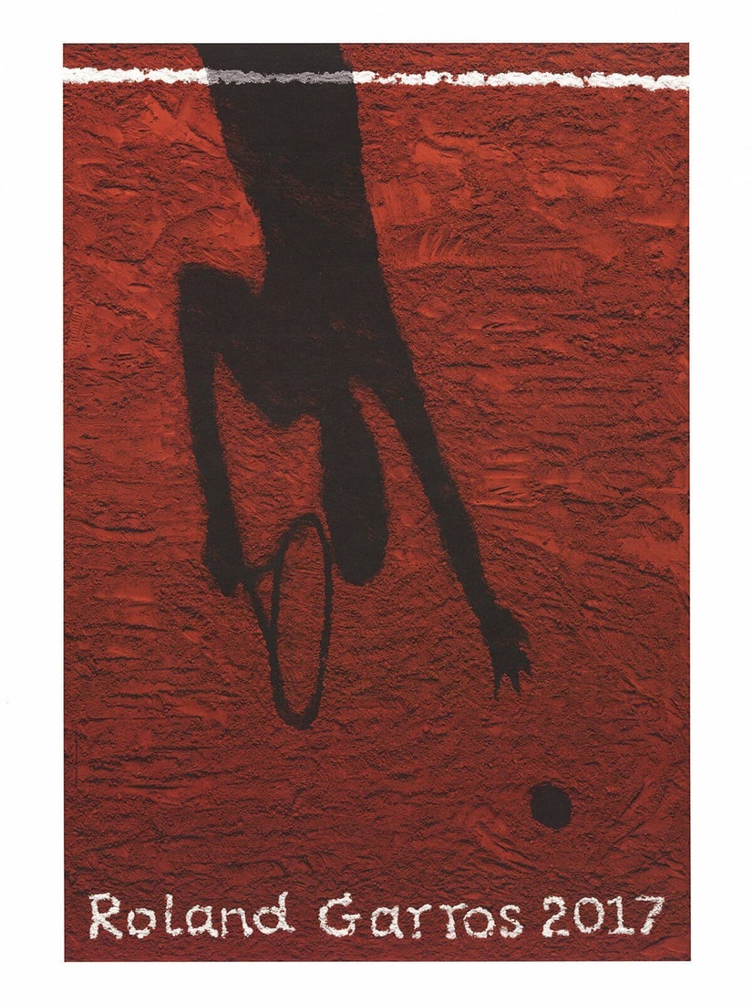 Vik Muniz Roland Garros French Open 31.5" X 23.5" Poster 2017 Contemporary Red,: Artist: Vik Muniz Title: Roland Garros French Open Year: 2017 Signed: No Medium: Offset Lithograph Paper Size: 31.5 x 23.5 inches ( 80 x 60 cm ) Image Size: 28.5 x 15.5 inches ( 72 x 39 cm ) Edition S