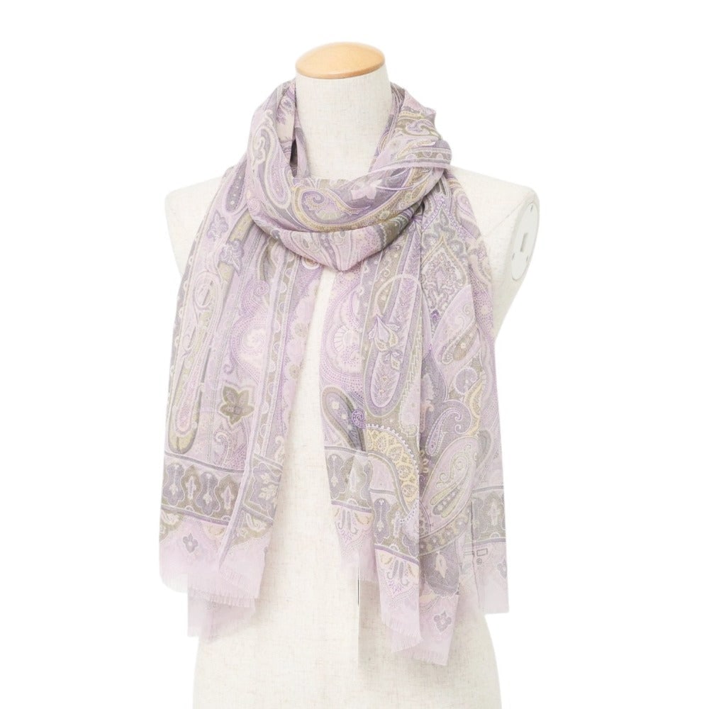 Etro Stall 151-10007-5289 Silk Purple: Material: Silk Gender: Women Brand: ETRO Item: Stall Gender: Women Color: purple Material: silk Accessories: None Size: cm (approx.): W65 Total Length: 172cm inch (approx.): W25.6 Total Length: 67.7 P