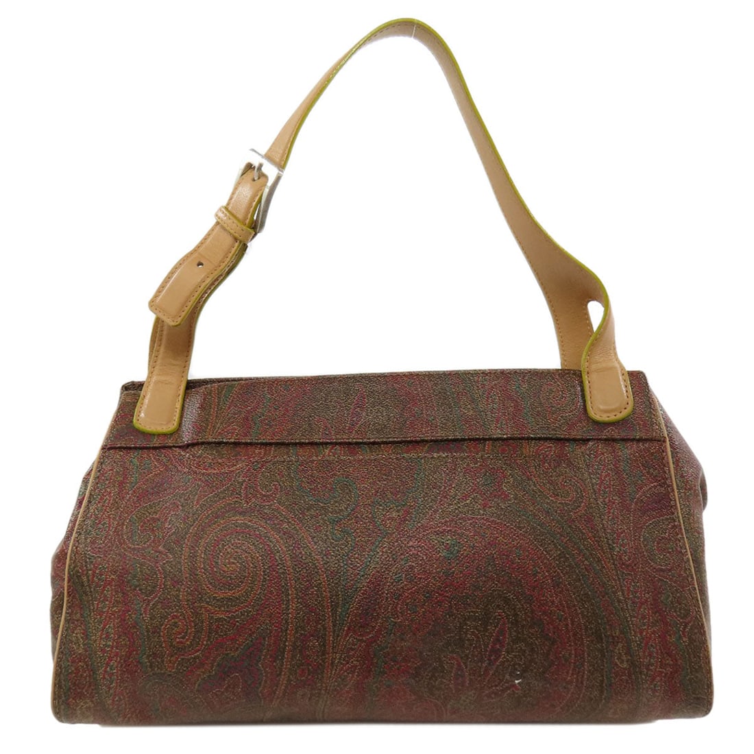 Etro Handbag Pvc Brown Paisley Pattern Women: Brand: ETRO Item: Handbag Model: Paisley Pattern Gender: Women Color: Brown Material: PVC Accessories: None Size: cm (approx.): W28 x H16 x D8 inch (approx.): W11.0 x H6.3 x D3.1 Detailed remarks: ?Sp