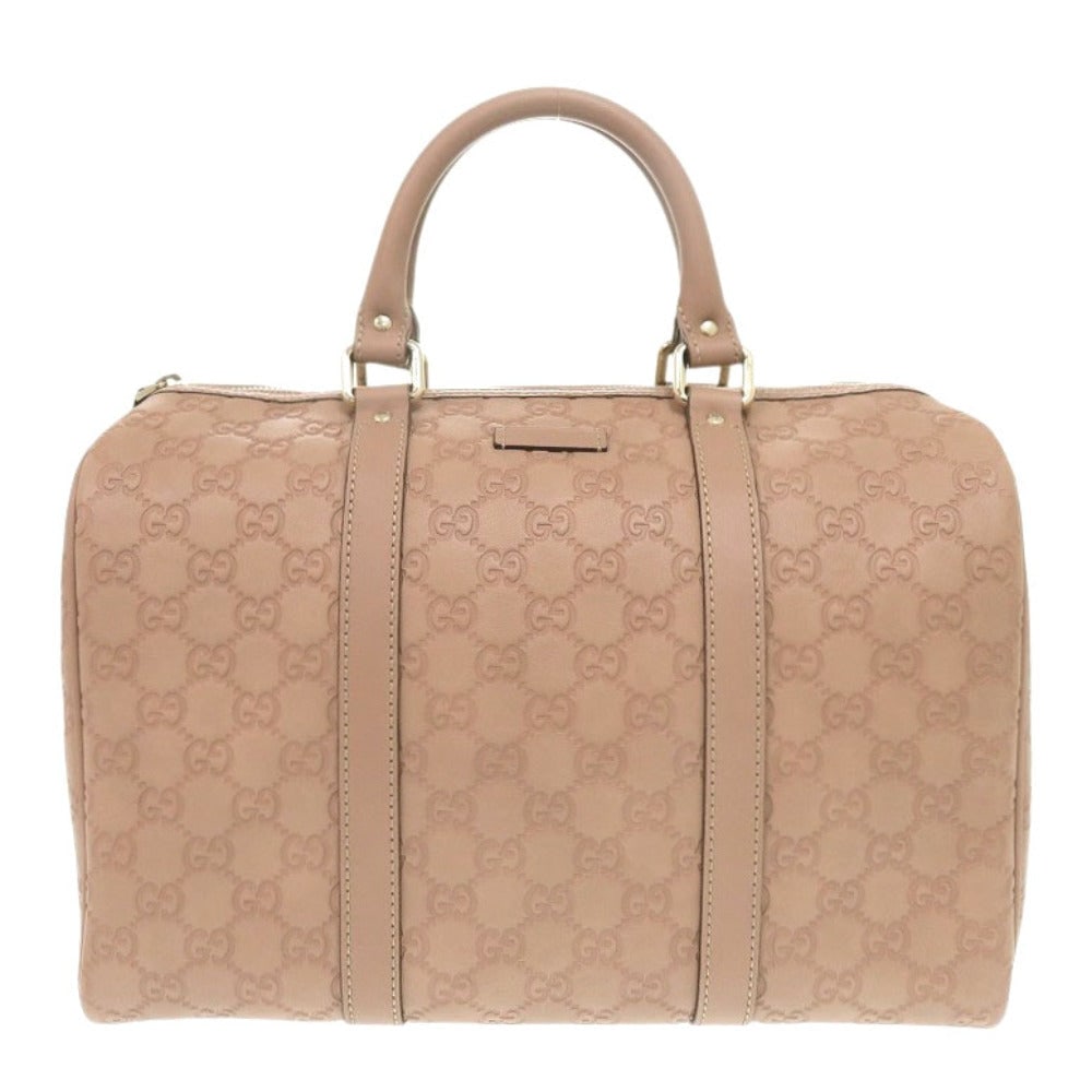 Gucci Boston Duffel Bag 449646 Leather Pink Micro Guccisima Women (1 of 8)