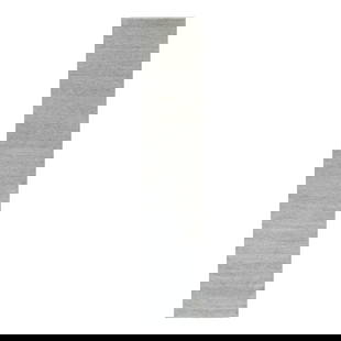 2'7"X12'4" Mindful Gray Undyed Wool Hand Knotted Grass Design Runner Rug: Style: Oriental Type: Indoor Material: Wool Color: Grey Item Length: 148 Item Width: 31 Rug Type: Hand Knotted Pile: Wool Shape: Runner Field Color: Grey Size: 2"7" x 12"4" / 79 CM X 376 CM Age:
