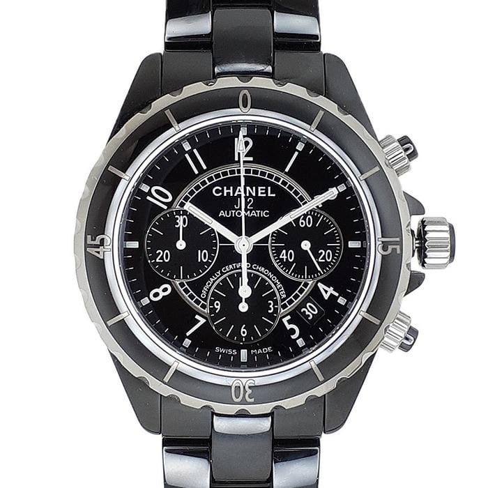 Chanel J12 Chronograph Black Sera Mick Repair Certificate #012: Type: Wrist watch Product Disclaimer: We are not an authorised dealer of any brand; aftermarket parts may be present unless noted. ---- At SEUYCO, we strive to provide detailed and accurate descriptio