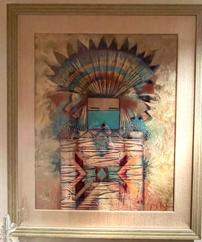 Tony Abeyta (Usa) Original Painting Oil On Board Signed Framed Indian Marked Nm: Artist: Tony Abeyta Unit Of Sale: Single Piece Signed By: Tony Abeyta Size: Large Signed: Yes Material: Oil Board Certificate Of Authenticity (Coa): No Framing: Framed Subject: USA Type: Painting Orig