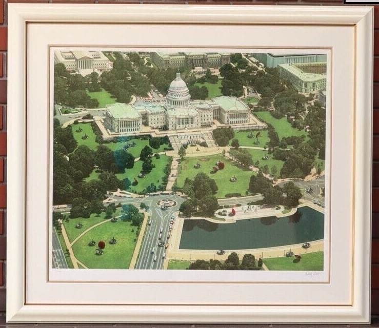 Doug Webb Signed Original Serigraph Screenprint "Tax" Framed Limited 200: Artist: Doug Webb Unit Of Sale: Single Piece Signed By: Doug Webb Image Orientation: Landscape Size: Large Signed: Yes Material: Paper Framing: Framed Original/Licensed Reprint: Original Region Of Ori