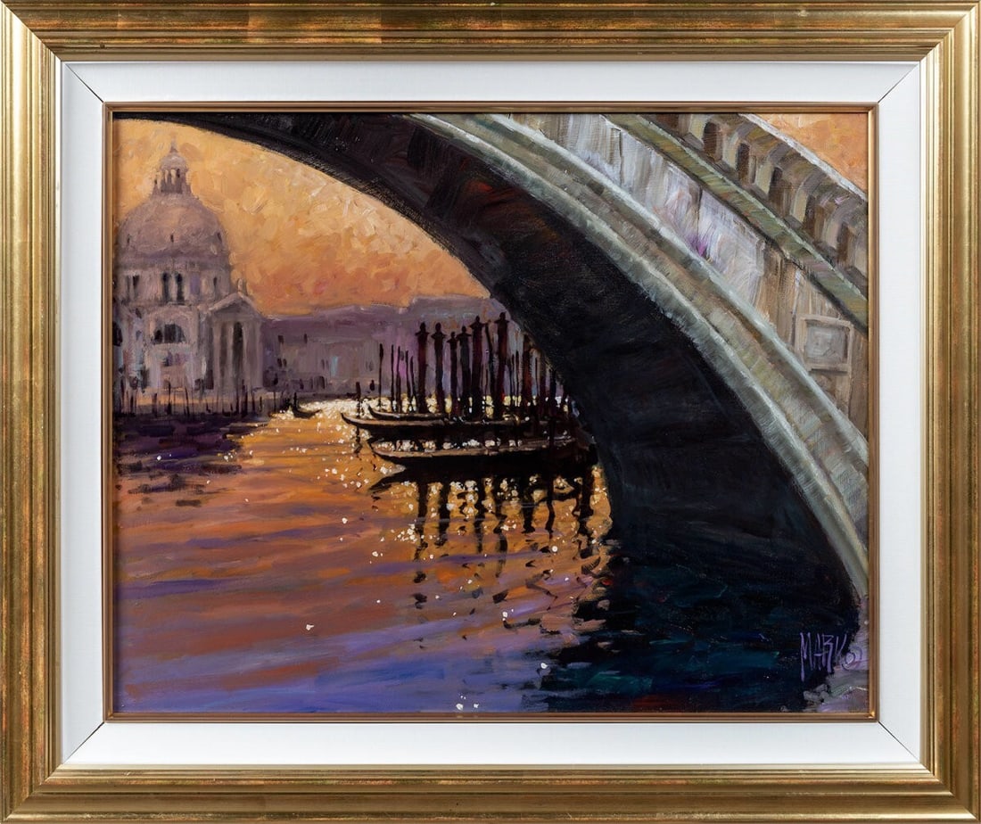 Marko Mavrovich Original Oil Painting On Canvas Signed Framed With Coa: Artist: Marko Mavrovich Signed By: Marko Mavrovich Size: Large Signed: Yes Material: Canvas Certificate Of Authenticity (Coa): Yes Framing: Framed Subject: Landscape Bridge Type: Painting Original/Lic