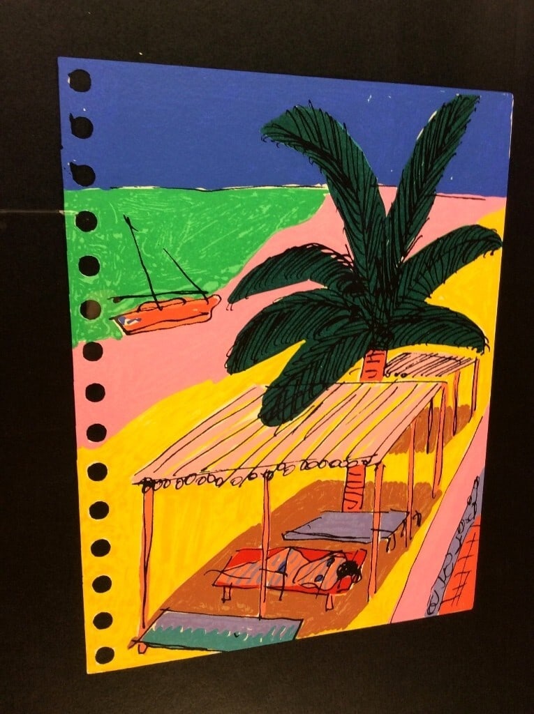 Ken Done (Australian) "Hemingway" Signed Original Lithograph Print Framed Ed200: Unit Of Sale: Single Piece Artist: Ken Done Signed By: Ken Done Image Orientation: Portrait Size: Large Signed: Yes Material: Paper Framing: Framed Original/Licensed Reprint: Original Region Of Origin