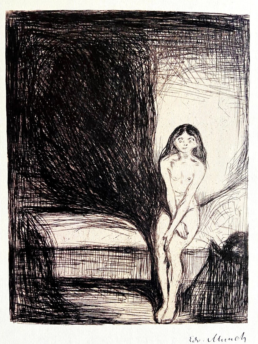 Edvard Munch Mum Lithograph Coa Numbered 250Ex (Egon: Edvard Munch Comment: Edvard Munch Museum Lithograph Coa Original Numbered 250Ex (Egon.Schiele) The description of this item has been automatically translated. If you have any questions, please feel f