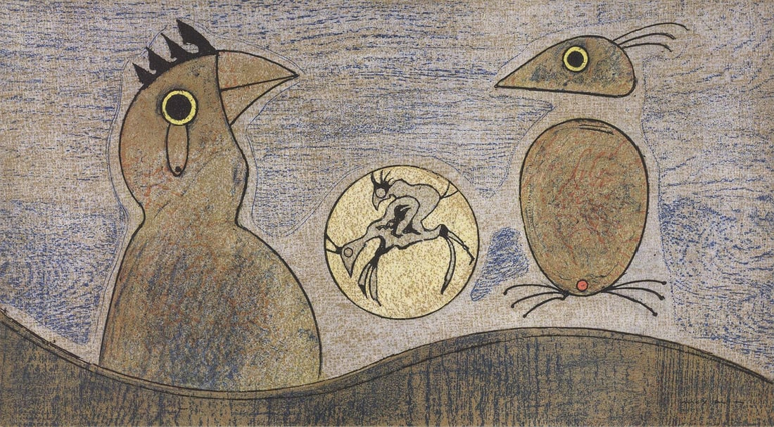 Max Ernst Composition In Ochre " Lithograph Surrealism Brown, Orang: Artist: Max Ernst Title: Composition in Ochre Year: 1970 Signed: No Medium: Lithograph Paper Size: 13 x 24 inches ( 33 x 61 cm ) Image Size: 13 x 24 inches ( 33 x 61 cm ) Edition Size: Unknown Framed: