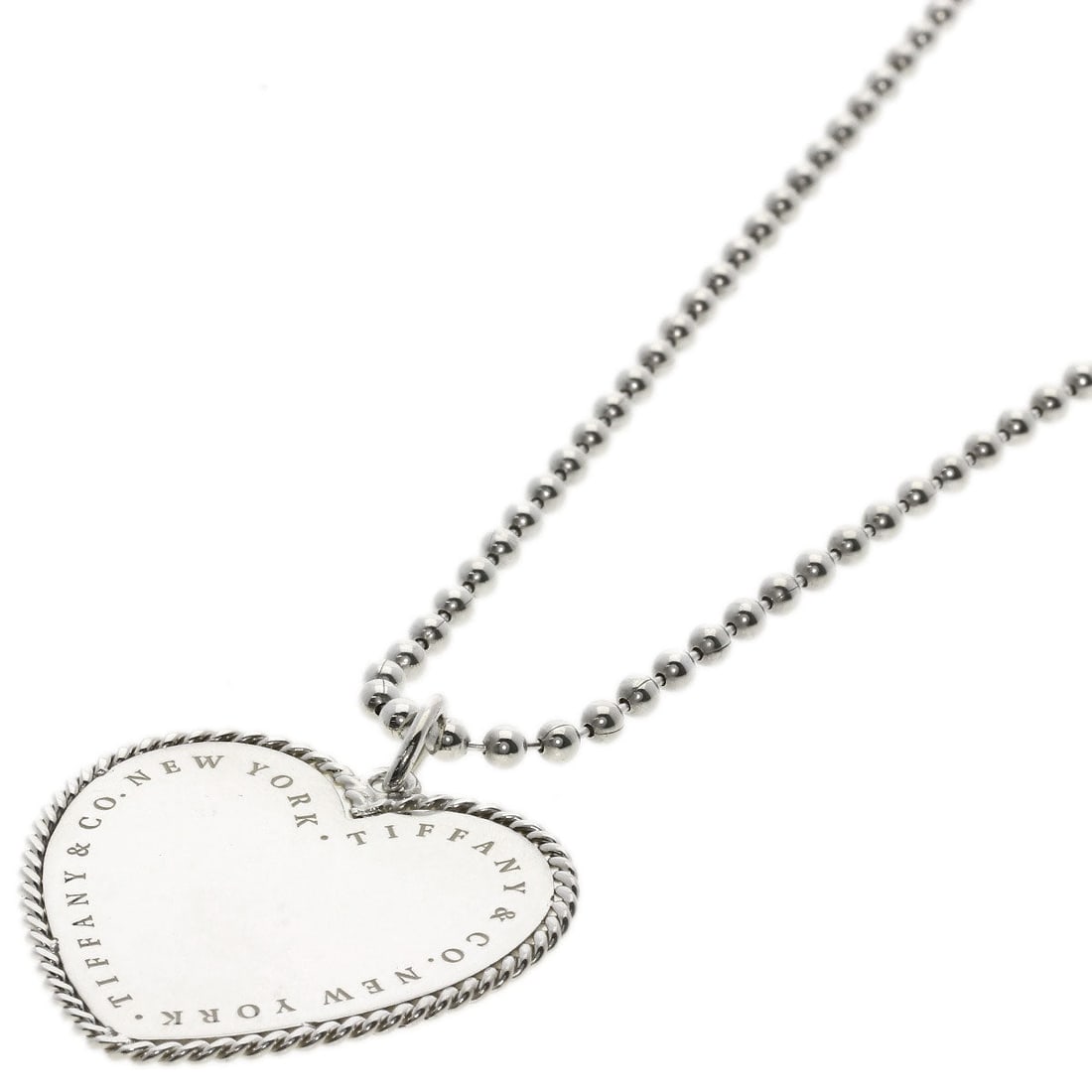 Tiffany&Co. Necklace Sv Silver Vintage Heart Large Women (1 of 7)