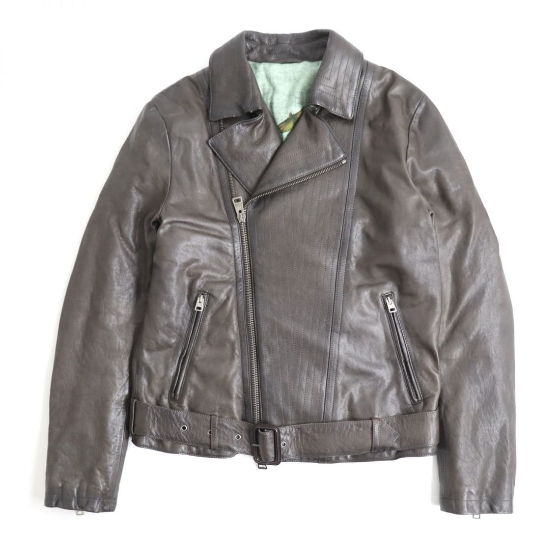 Etro Leather Jacket Main: Gender: Mens Brand: ETRO Item: leather jacket Gender: mens Color: Brown Material: Main: Sheepskin Lining: 100% Rayon Sleeve Lining: 100% Cupra Filling: 100% Polyester Accessories: None Notation Size: