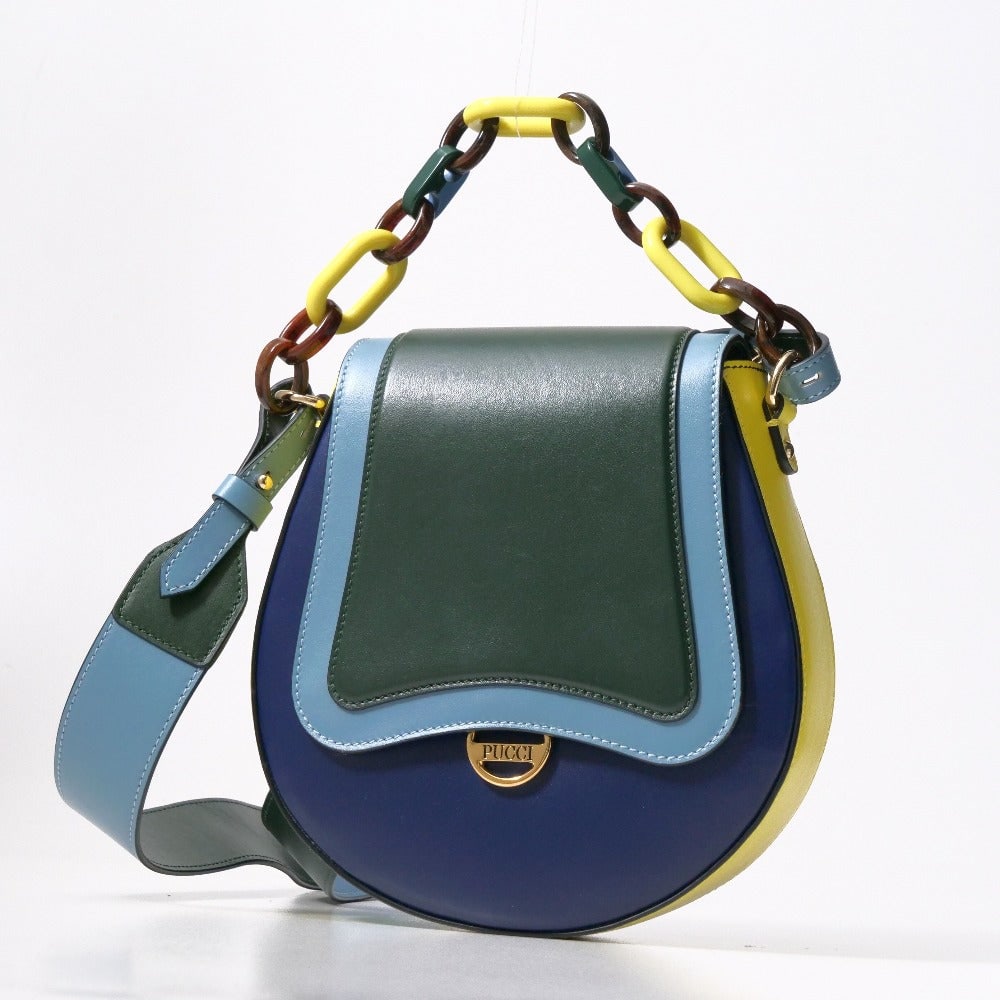 Emilio Pucci Shoulder Bag Leather Multicolor (1 of 10)