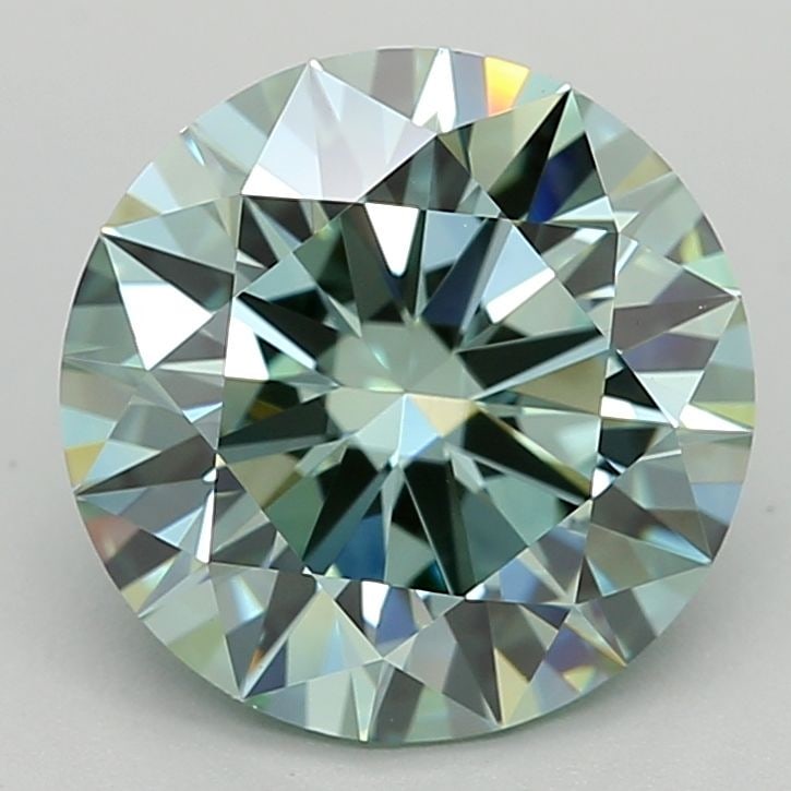 Round 2.36Ct Fancy Intense Green Vvs1 - Ideal Loose Lab Diamond (1 of 1)