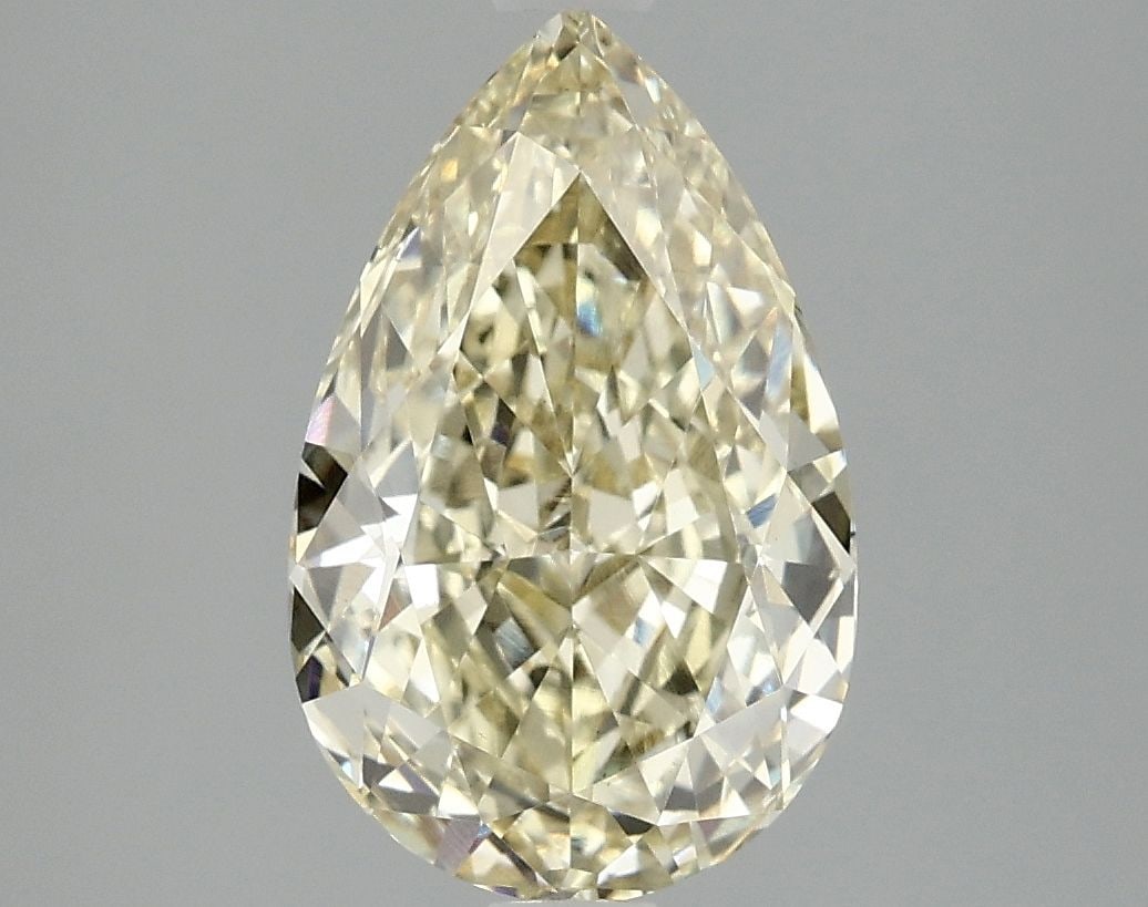 Pear 3.1Ct Fancy Intense Yellow Vs1 - Loose Lab Diamond (1 of 1)