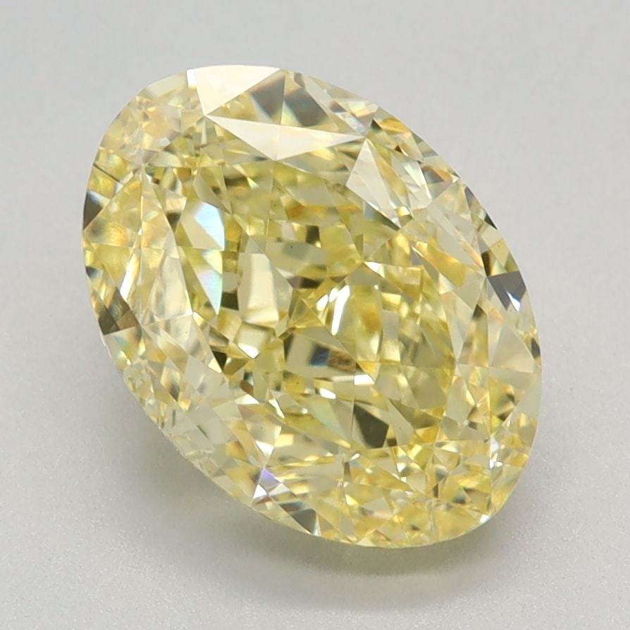 Oval 2.71Ct Fancy Vivid Yellow Vs1 - Loose Lab Diamond (1 of 1)