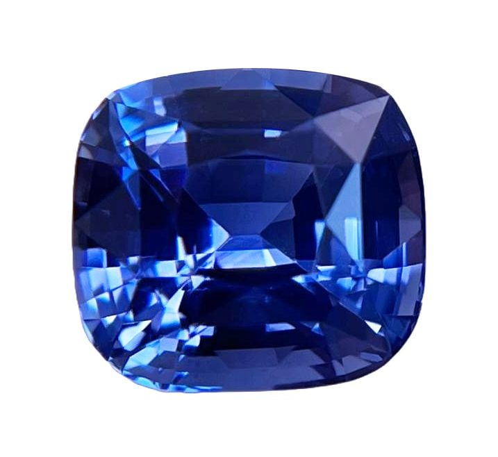 Cushion 3.59Ct Blue Ec - Loose Sapphire Gemstone (1 of 1)
