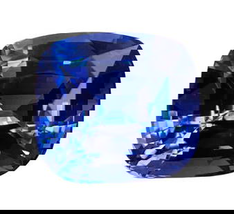 Cushion 3.59Ct Blue Ec - Loose Sapphire Gemstone: Type: Sapphire Carat: 3.59 Cut: FACETED Color: Blue Clarity: EC Treatment: NONE Color Shade: Blue Measurements: 8.5L X 8.0W Certification: None Product Disclaimer: All diamonds and loose stones are so