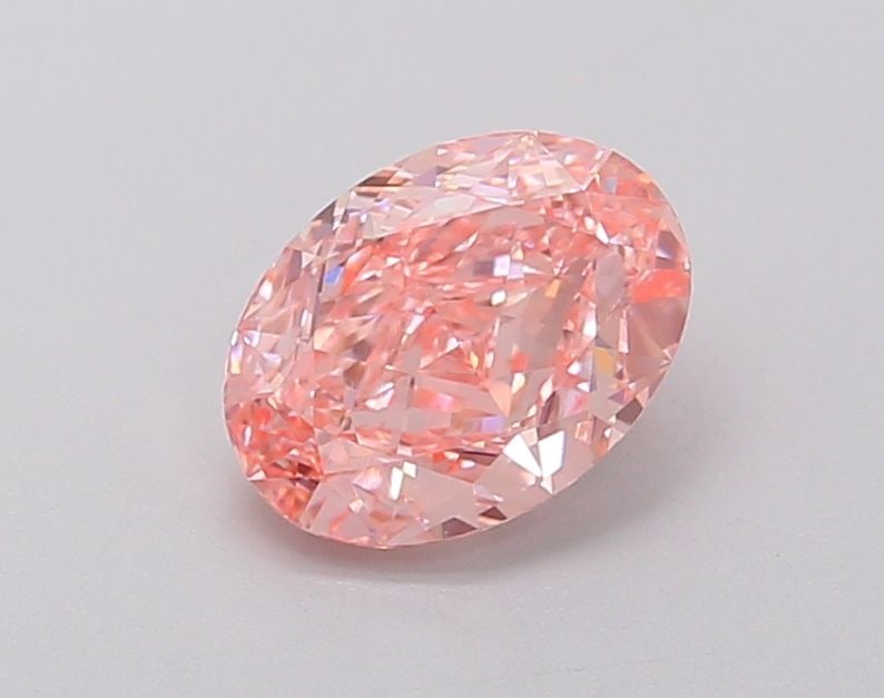 Oval 1.28Ct Fancy Vivid Pink Vvs2 - Loose Lab Diamond (1 of 1)