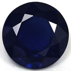 Round 1.0Ct Blue Si - Loose Sapphire Gemstone (1 of 1)