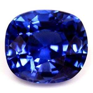 Cushion 1.08Ct Blue Ec - Loose Sapphire Gemstone (1 of 1)