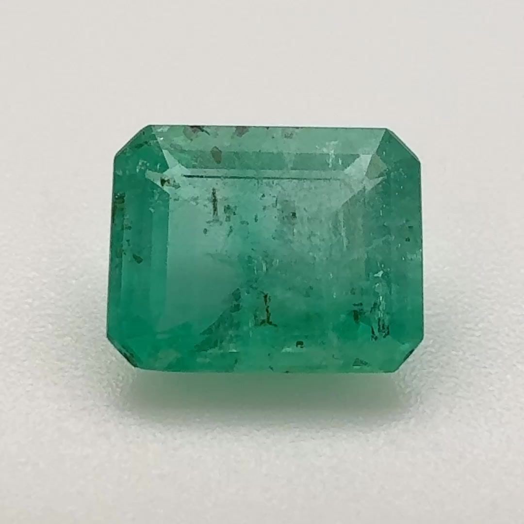 Octagonal 1.92Ct Green Mi - Loose Emerald Gemstone (1 of 1)