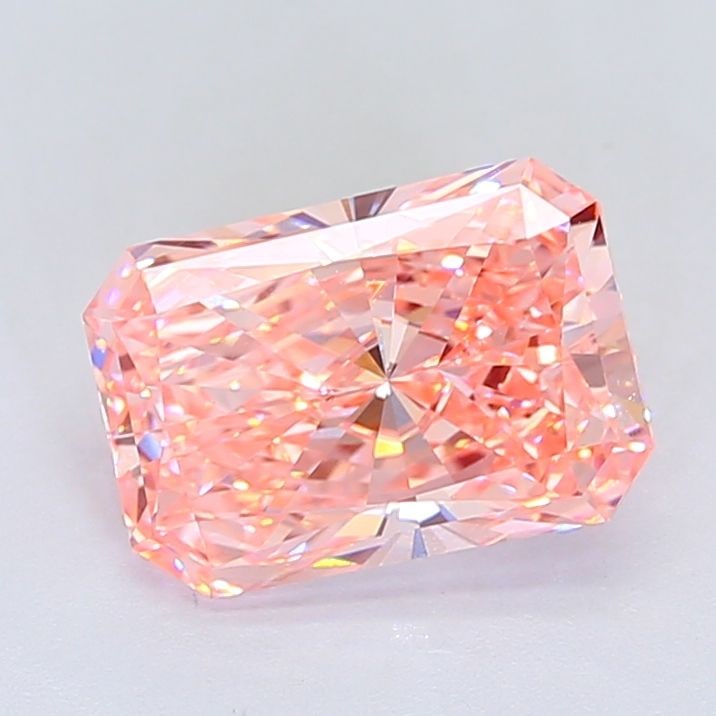 Radiant 3.01Ct Fancy Vivid Pink Vvs2 - Loose Lab Diamond (1 of 1)