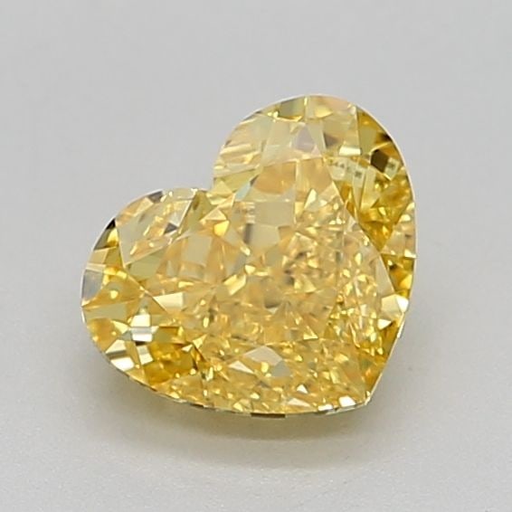 Heart 1.51Ct Fancy Vivid Yellow Vs1 - Loose Lab Diamond (1 of 1)