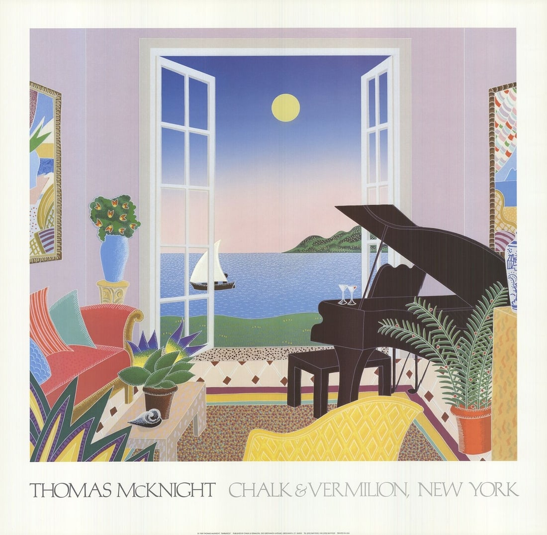 Thomas Mcknight Barbados " Offset Lithograph (1 of 4)