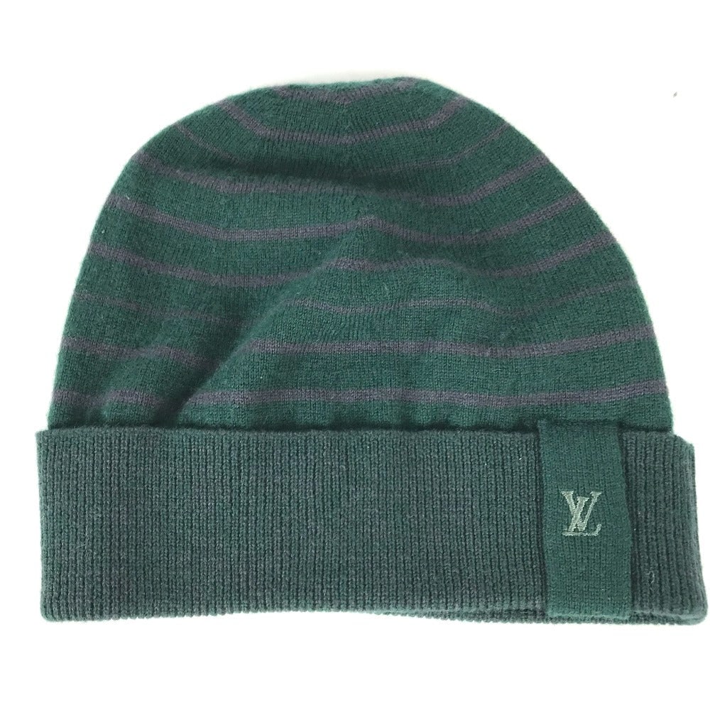 Louis Vuitton Knit Hat Wool, Cashmere Green Lv Logo Border Women M: Material: Wool Gender: Women Pattern: LV logo Brand: LOUIS VUITTON Item: Knit hat Model: border Line: LV logo Gender: Women Color: green Material: Wool, Cashmere Accessories: Storage box: dirty, box d