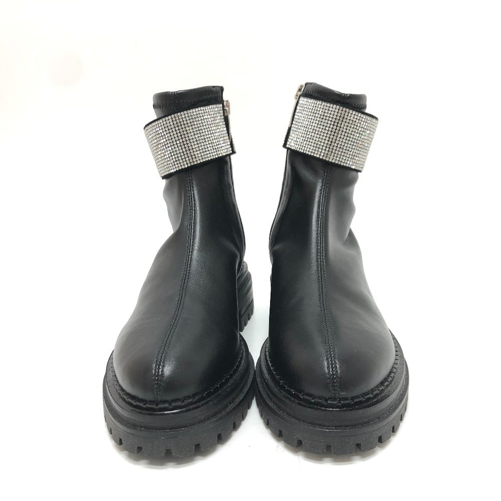 Sergio Rossi Boots B07680-Mfl190 Leather Black Rhinestone Band 36: Material: Leather Gender: Women Brand: Sergio Rossi Item: boots Model: Rhinestone Band Gender: Women Color: black Material: leather Accessories: Storage box, storage bag Notation Size: 36 / US size?6