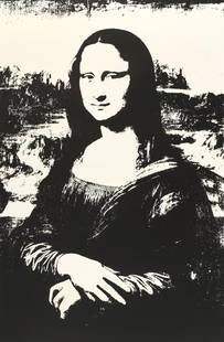 Andy Warhol, Mona Lisa (After Leonardo Da Vinci), Official, Sunday B. Morning, Silkscreen: Official edition, Andy Warhol, Sunday B. Morning, silkscreen on museum board. Paper Size: 30 x 25 inches. Excellent condition. Inscription: Numbered in pencil, published by Sunday B. Morning, and fill