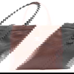 Chanel Tote Bag Lambskin Brown Coco Mark: Material: Lambskin Gender: Women Brand: CHANEL Item: Tote Bag Model: COCO Mark Gender: Women Color: Brown Material: lambskin Weight: 690g Accessories: Serial seal Size: cm (approx.): W29 x H27 x D14
