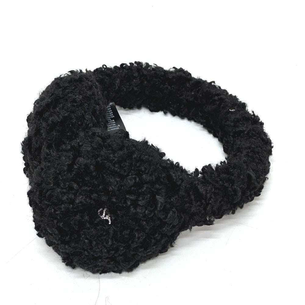 Sergio Rossi Earmuff Polyester Black: Gender: Women Brand: Sergio Rossi Item: Earmuff Gender: Women Color: black Material: polyester Accessories: None Size: cm (approx.): Total Length: 52cm inch (approx.): Total Length: 20.5 Condition: No