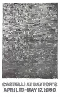 Jasper Johns Two Flags " Poster Pop Art Black & White, Gray: Artist: Jasper Johns Title: Two Flags Year: 1969 Signed: No Medium: Offset Lithograph Paper Size: 37 x 23 inches ( 94 x 58 cm ) Image Size: 29 x 21.25 inches ( 74 x 54 cm ) Edition Size: 800 Framed: