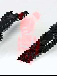 Medicom Be@Rbrick Baccarat Fragment Design Polygon Crystal Glass Red Figurine