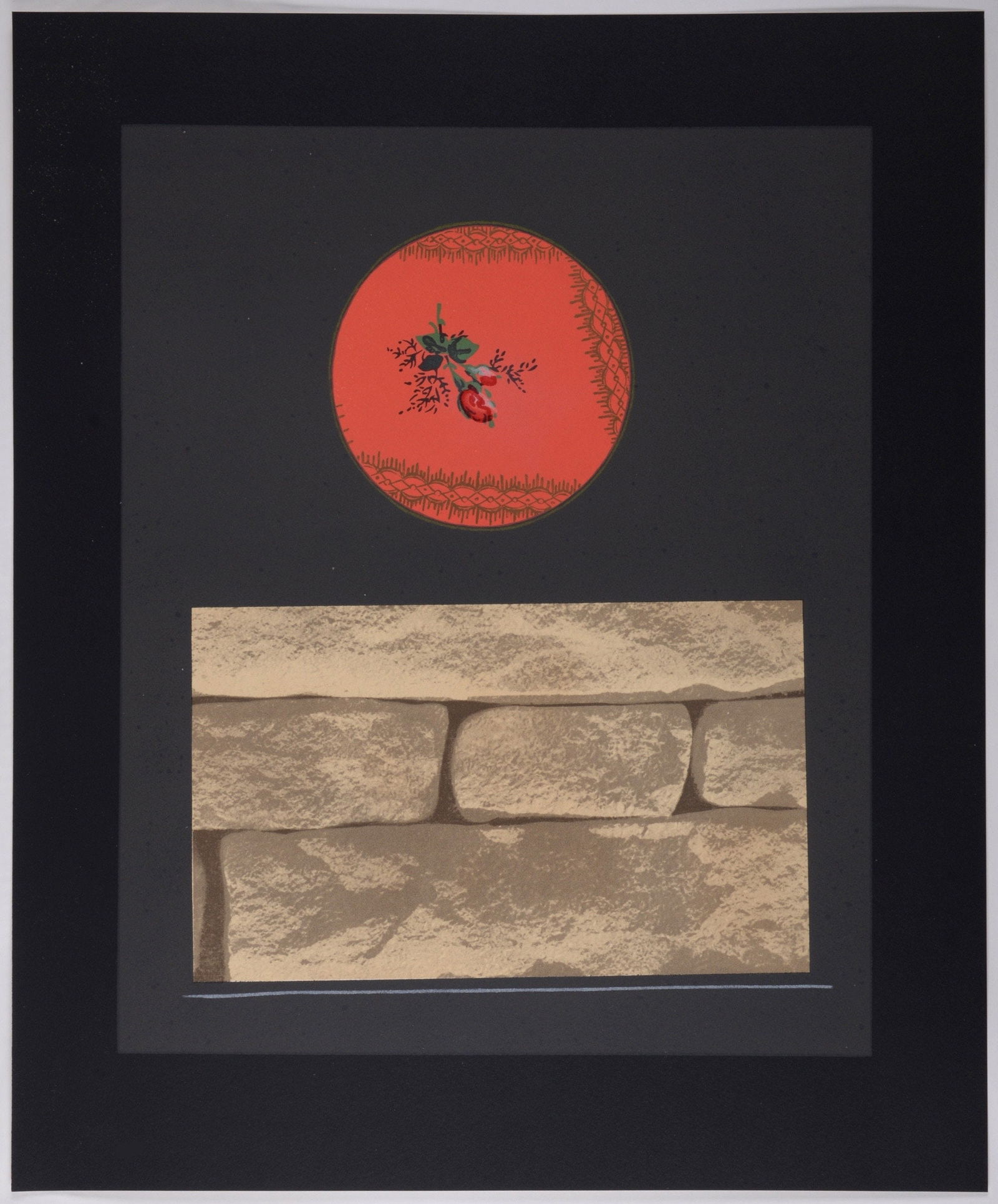 Max Ernst, Composition (Monod 2619; Spies/Leppien A19/C), Dent Prompte: Lithograph on vlin dArches paper. Paper Size: 18.3 x 15.4 inches. Excellent condition. Inscription: unsigned and unnumbered, as issued. Notes: From the folio, Dent Prompte, Dix pomes indits illustrs p