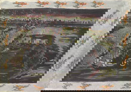 Artist Unknown Car Jack " Offset Lithograph Contemporary: Artist: Artist Unknown Title: Car Jack Year: Unknown Signed: No Medium: Offset Lithograph Paper Size: 23.5 x 33.25 inches ( 60 x 84 cm ) Image Size: 23.5 x 33.25 inches ( 60 x 84 cm ) Edition Size: