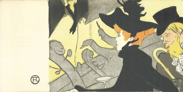 Henri De Toulouse-Lautrec Affiches " Lithograph Art Nouveau Black: Artist: Henri de Toulouse-Lautrec Title: Affiches Year: 1961 Signed: No Medium: Lithograph Paper Size: 29.5 x 15 inches ( 75 x 38 cm ) Image Size: 22 x 15 inches ( 56 x 38 cm ) Edition Size: Unknown F