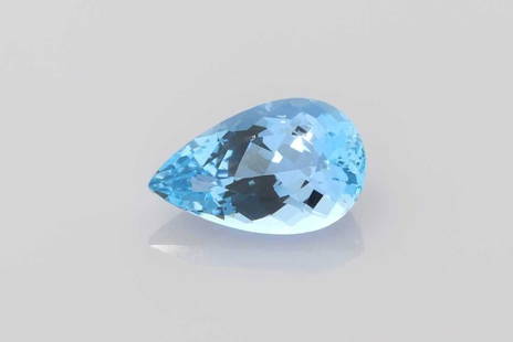 Pear 3.57Ct Blue Si - Loose Aquamarine Gemstone: Type: Aquamarine Carat: 3.57 Cut: FACETED Color: Blue Clarity: SI Treatment: NONE Color Shade: Vivid BLUE Measurements: 13.8L X 8.5W Certification: None Video: Video