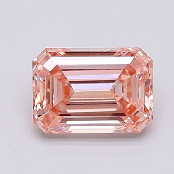 Emerald 1.23Ct Fancy Intense Orangy Pink Vs2 - Loose Lab Diamond (1 of 1)