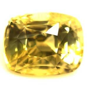 Cushion 3.01Ct Yellow Ec - Loose Sapphire Gemstone (1 of 1)