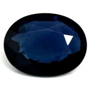Oval 1.34Ct Blue Si - Loose Sapphire Gemstone (1 of 1)