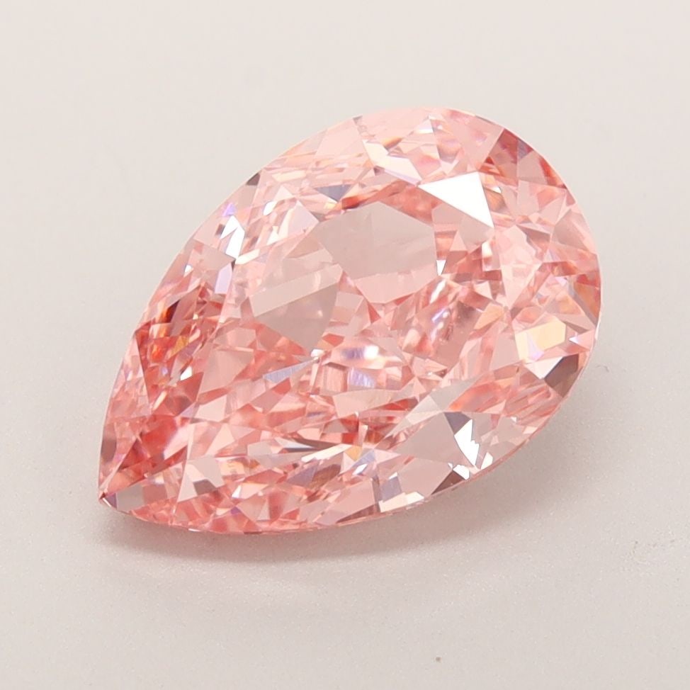 Pear 3.19Ct Fancy Vivid Pink Vvs2 - Loose Lab Diamond (1 of 1)