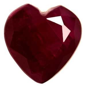 Heart 1.49Ct Red Si - Loose Ruby Gemstone (1 of 1)