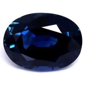 Oval 1.08Ct Blue Ec - Loose Sapphire Gemstone (1 of 1)